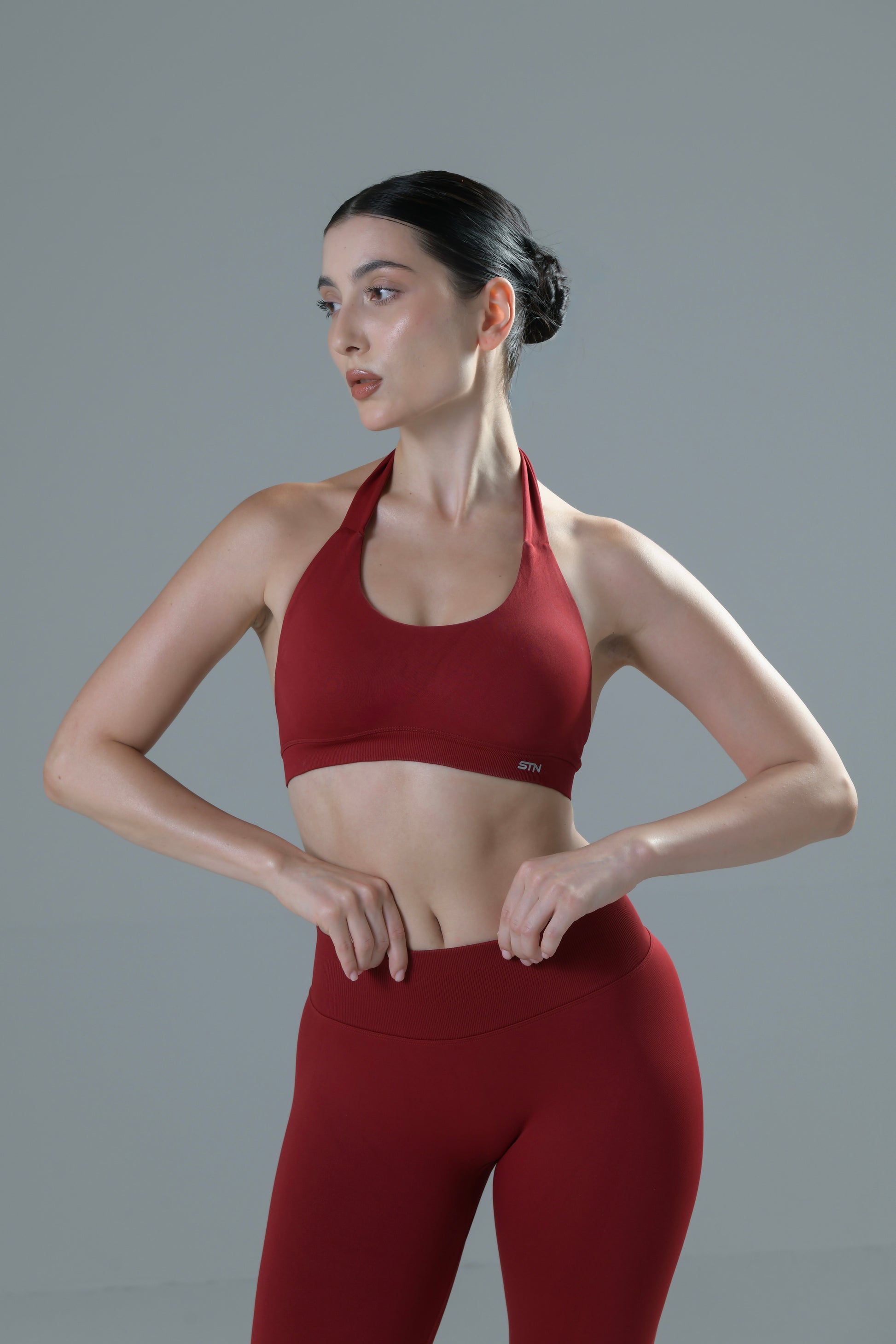 HYPE Halter Top - Cherry Red