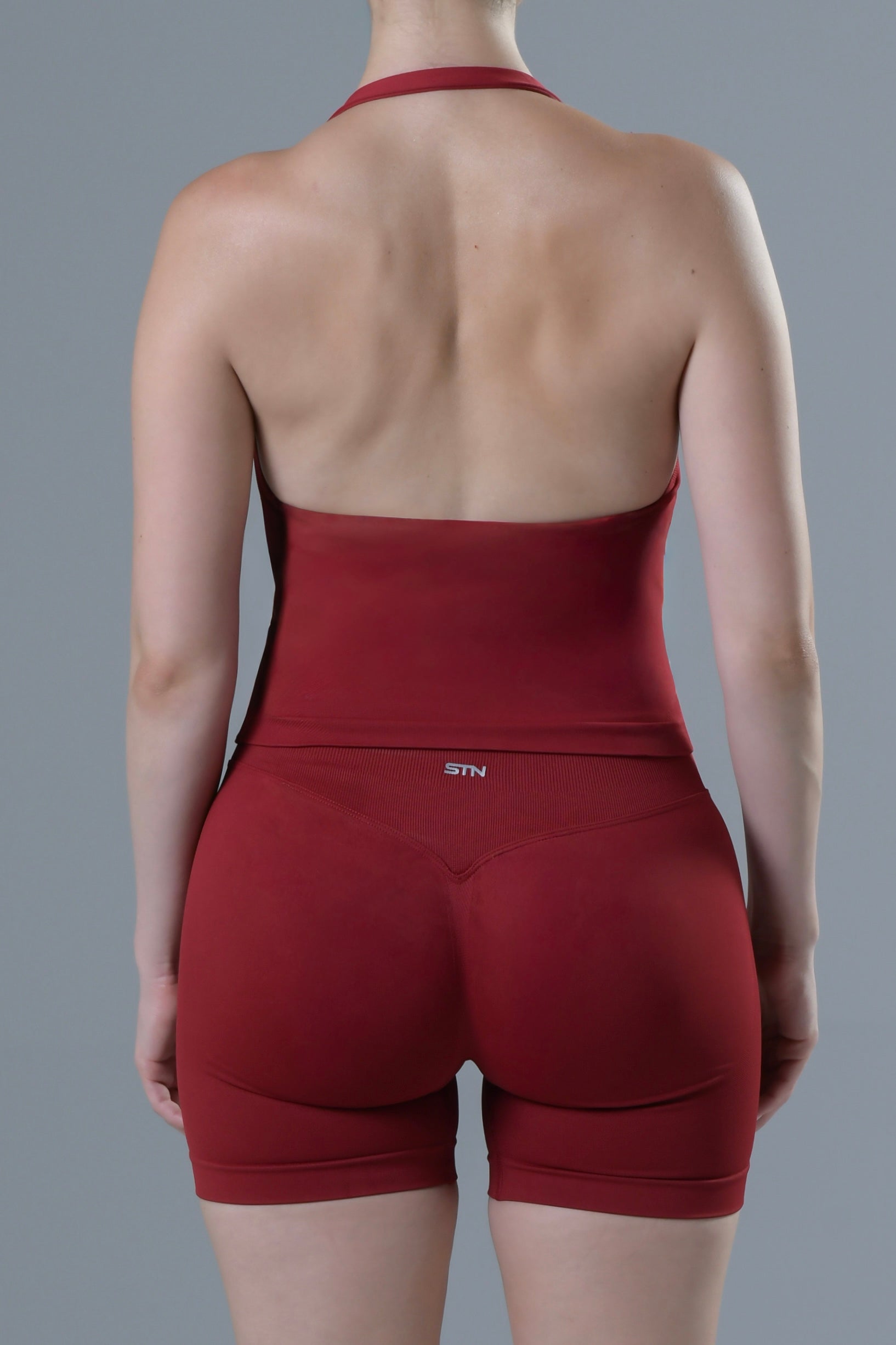 HYPE Halter Tank - Cherry Red