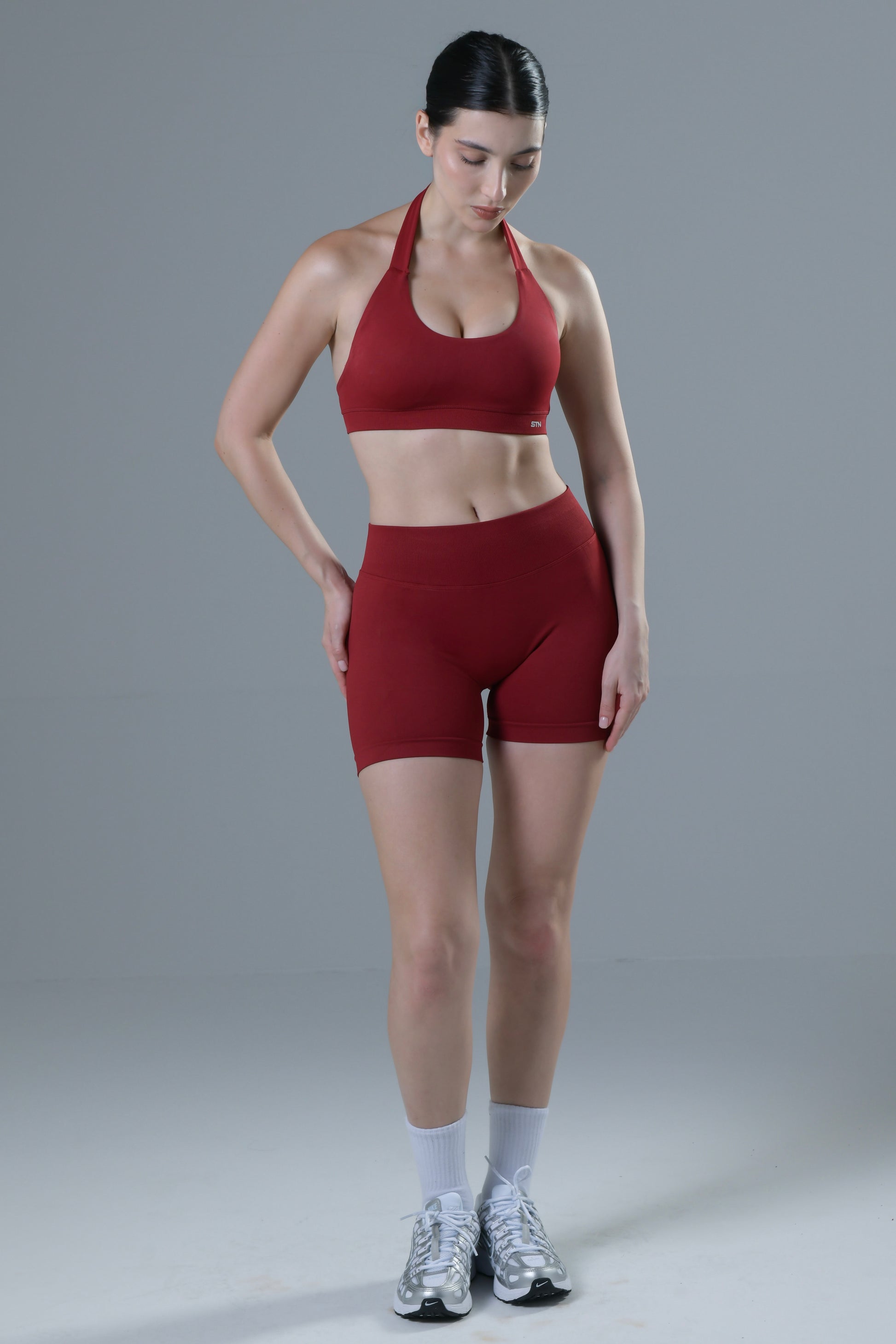 HYPE Halter Top - Cherry Red
